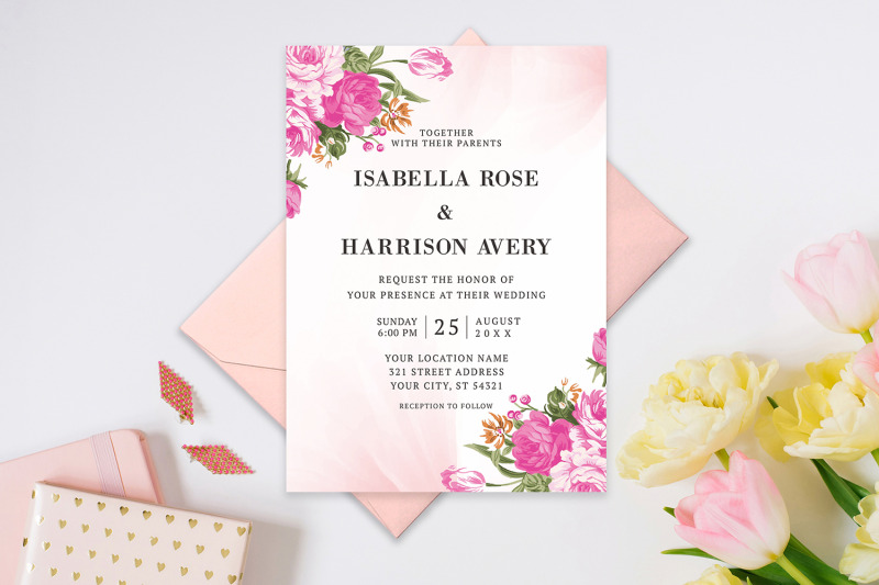elegant-pink-watercolor-wedding-invitation