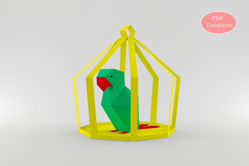 diy-parrot-in-cage-printable