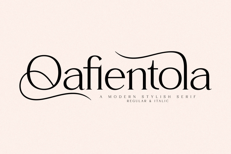 qafientola-typeface