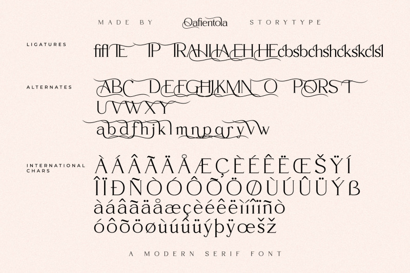 qafientola-typeface