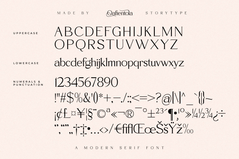 qafientola-typeface