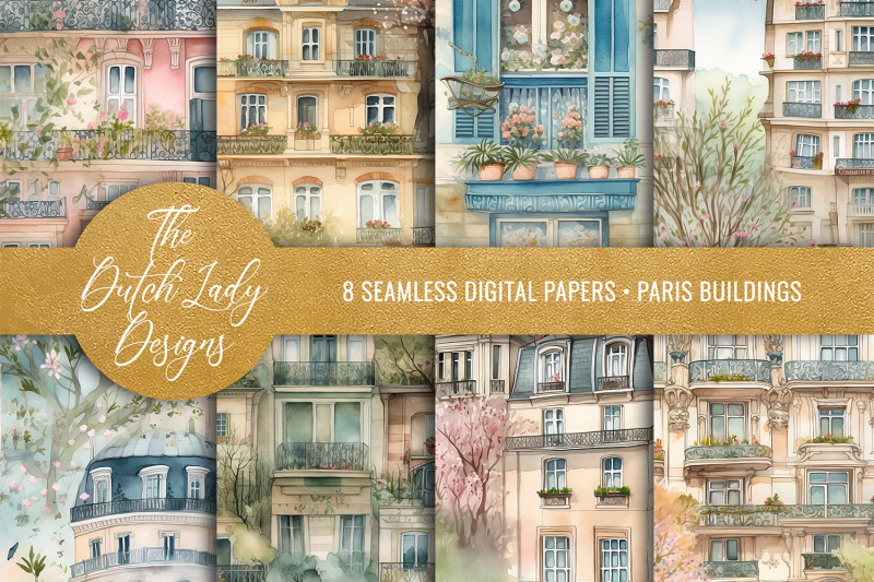 seamless-paris-cityscape-patterns