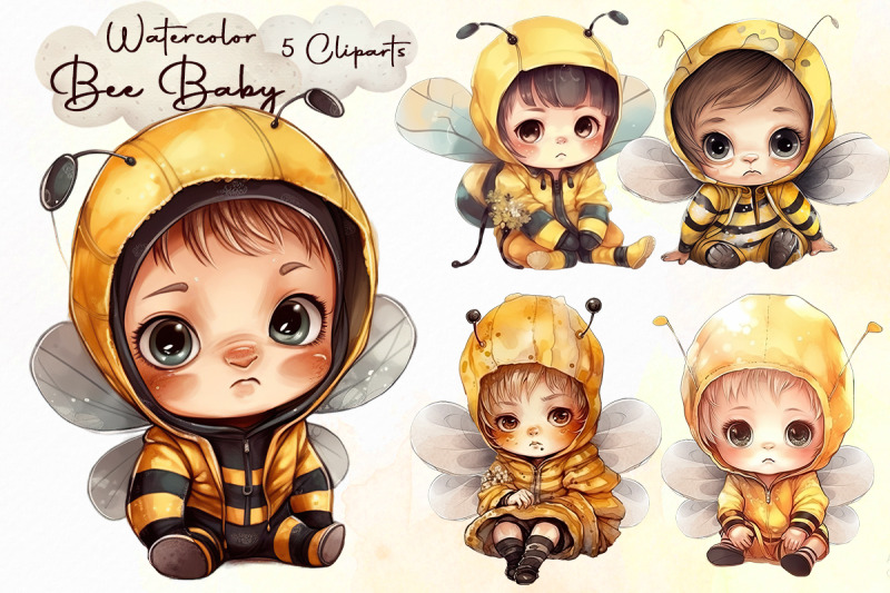 watercolor-bee-baby-bundle