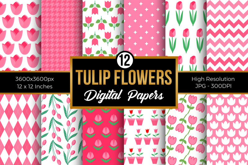 tulip-flowers-pattern-digital-papers