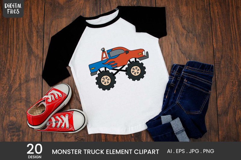 monster-truck-element-clipart-20-variations