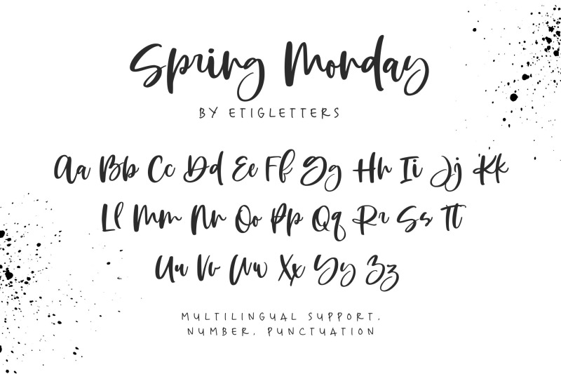 spring-monday-handwritten-script