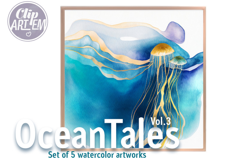 jellyfish-painting-art-ocean-tales-vol-3-watercolor-5-jpeg-images-set