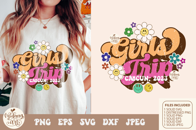 retro-girls-trip-cancun-2023-svg-png-sublimation-distressed-png