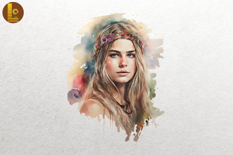 beautiful-hippie-girl-watercolor-5