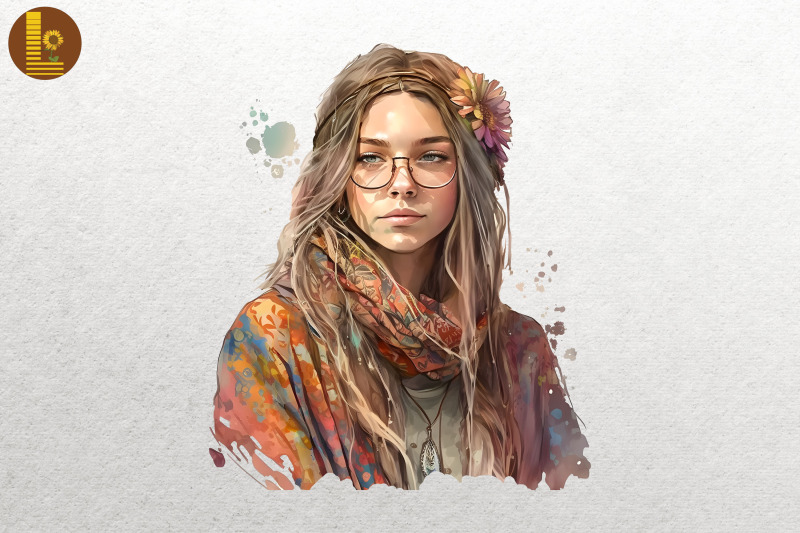 beautiful-hippie-girl-watercolor-6