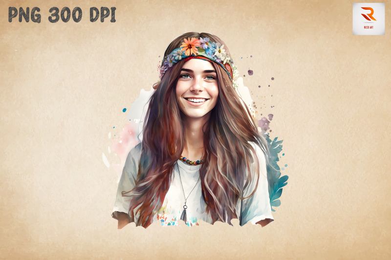 pretty-hippie-girl-watercolor-10