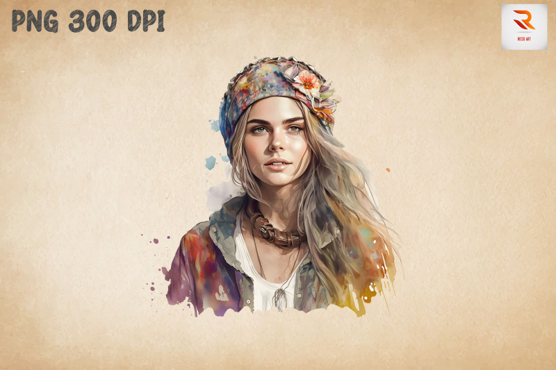 pretty-hippie-girl-watercolor-19