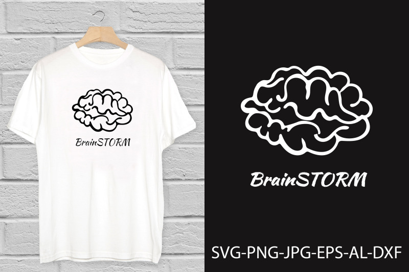 brainstorm-svg-brain-with-lettering-design