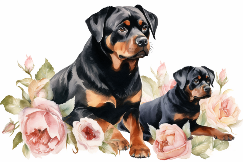 rottweiler-with-baby-mothers-day-collection