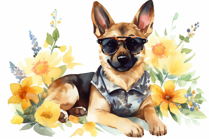 floral-german-shepard-summer-collections