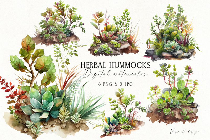 watercolor-herbal-hummocks-clipart