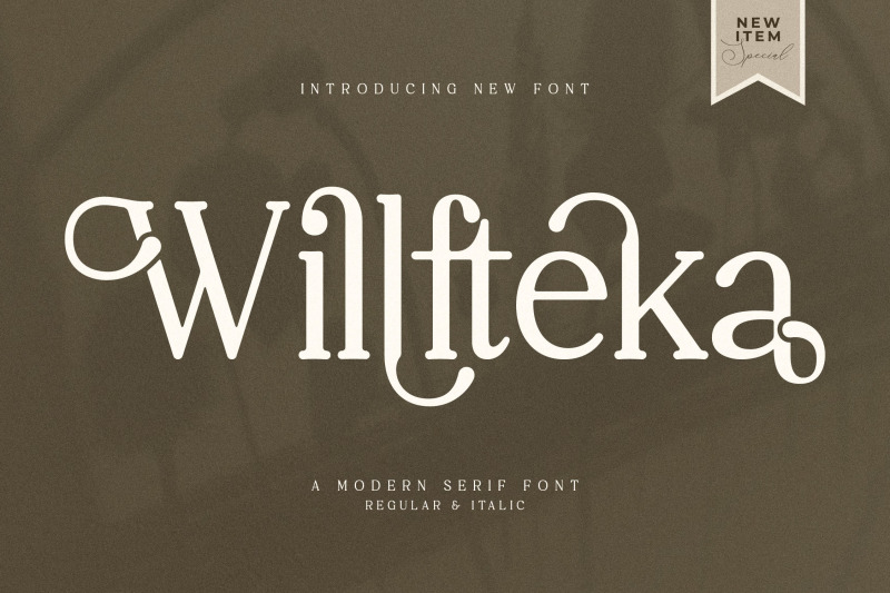 willfteka-typeface