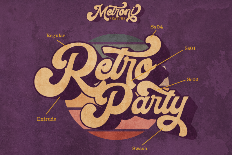 metroni-retro-bold-script