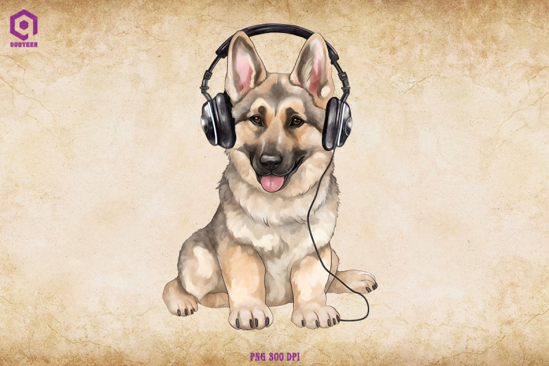 german-shepherd-wearing-headphone