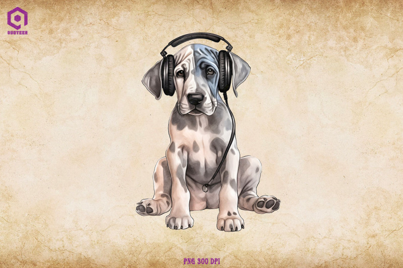 great-dane-wearing-headphone