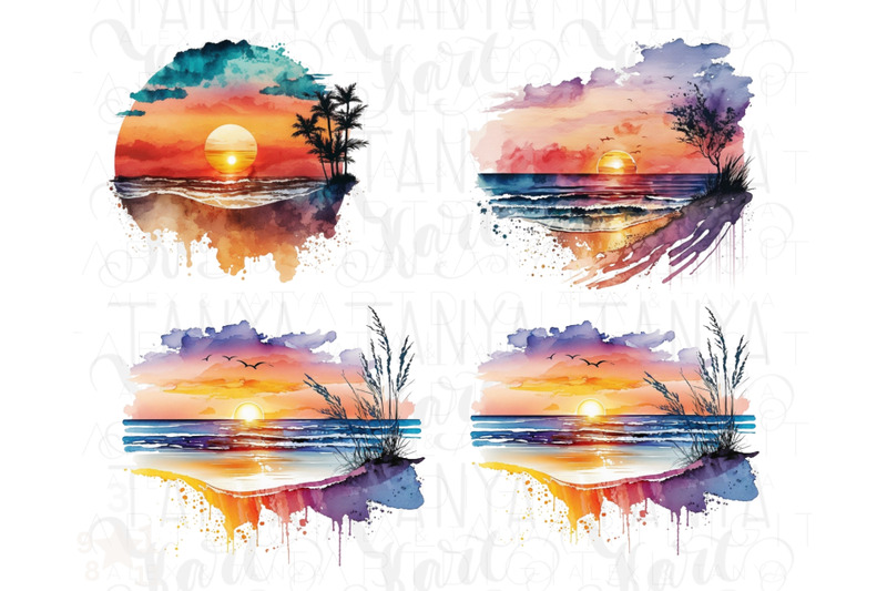 colorful-sunsets-png-clipart