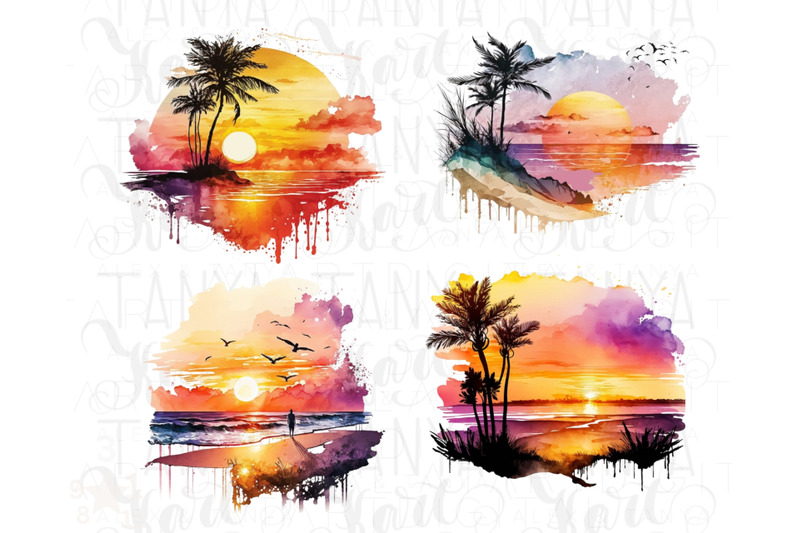 colorful-sunsets-png-clipart