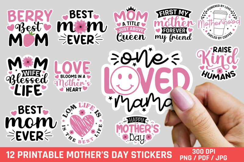 mothers-day-stickers-bundle-stickers-png-bundle
