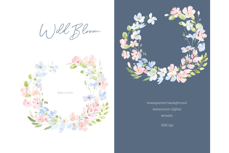 watercolor-wild-flowers-wreath-romantic-pink-wreath-field-flowers