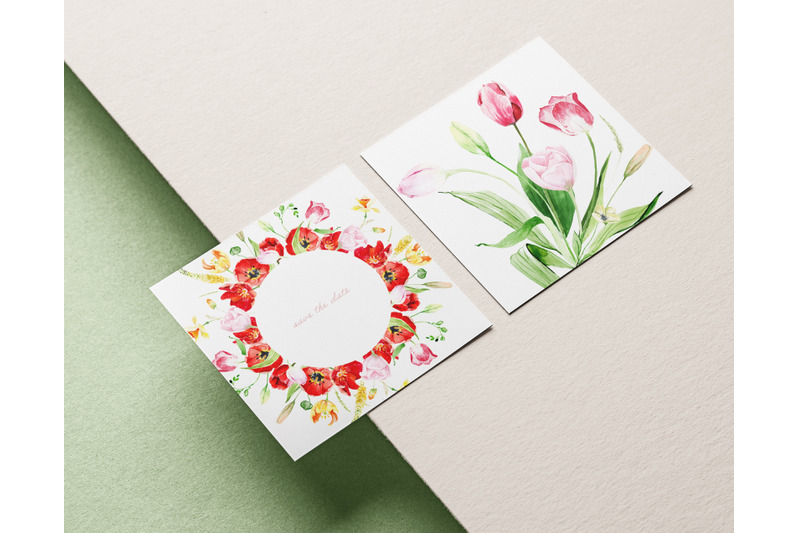 watercolor-tulips-arrangements-spring-floral-clipart-tulips-frames