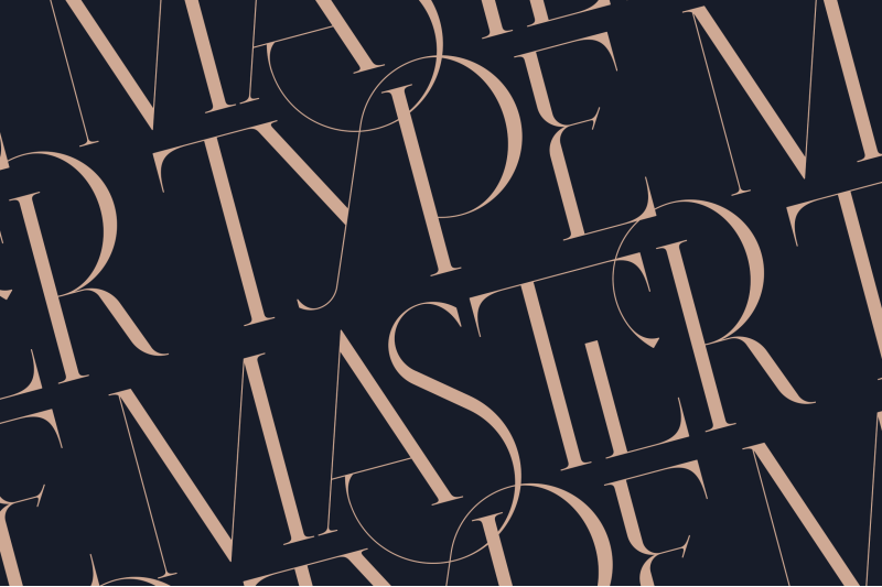 type-master-ligature-serif-font