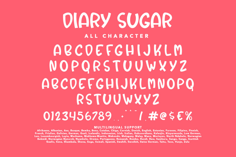 diary-sugar-cute-display-font