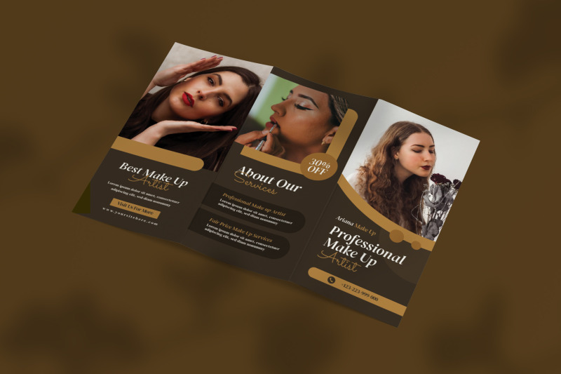 makeup-trifold-brochure