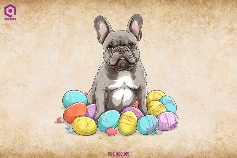 french-bulldog-dog-with-easter-eggs