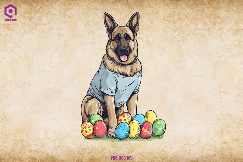 german-shepherd-dog-with-easter-eggs