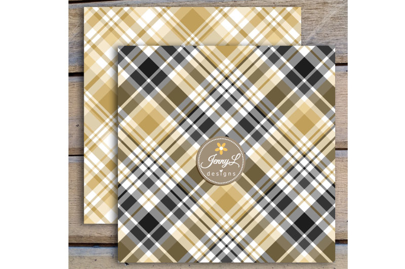 black-and-gold-plaid-digital-papers
