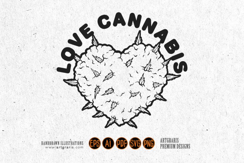 lettering-love-cannabis-word-heart-shaped-weed-leaf-illustrations-silh