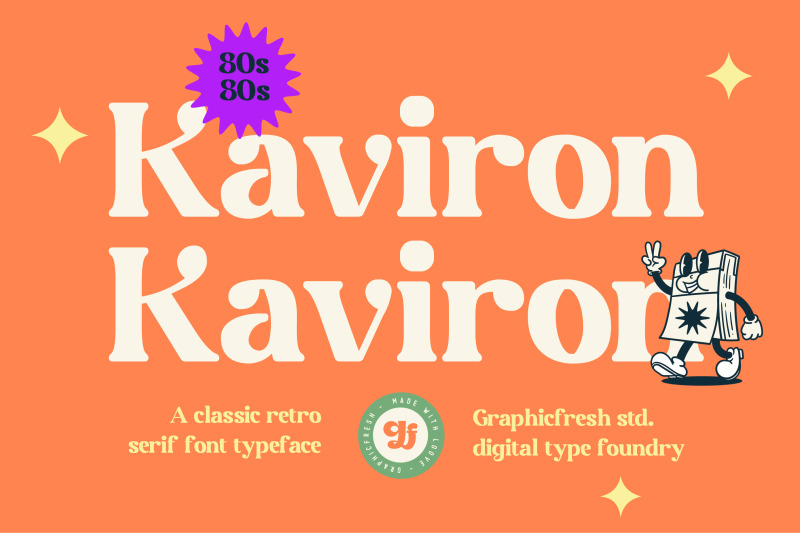 kaviron-retro-font