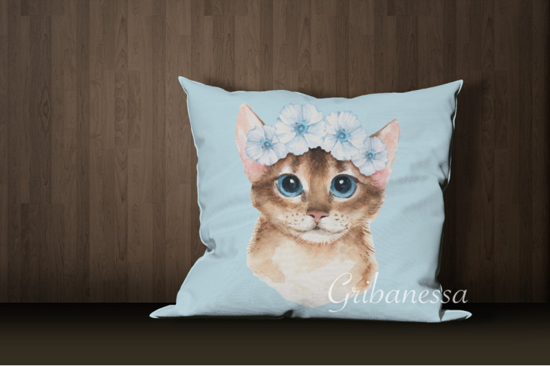 watercolor-cats-png-set