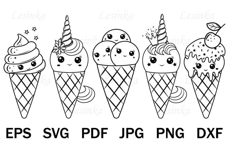 kawaii-ice-cream-set-svg-clipart-file-for-cutting