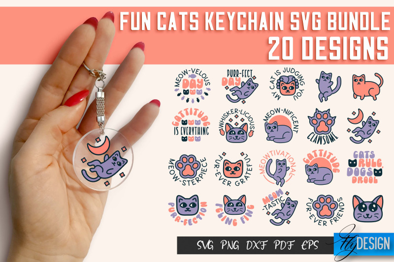 fun-cats-keychain-svg-design-fun-cats-keychain-svg-quotes-funny