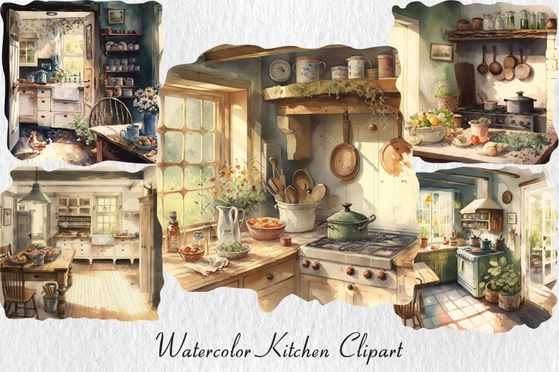watercolour-kitchen-clipart