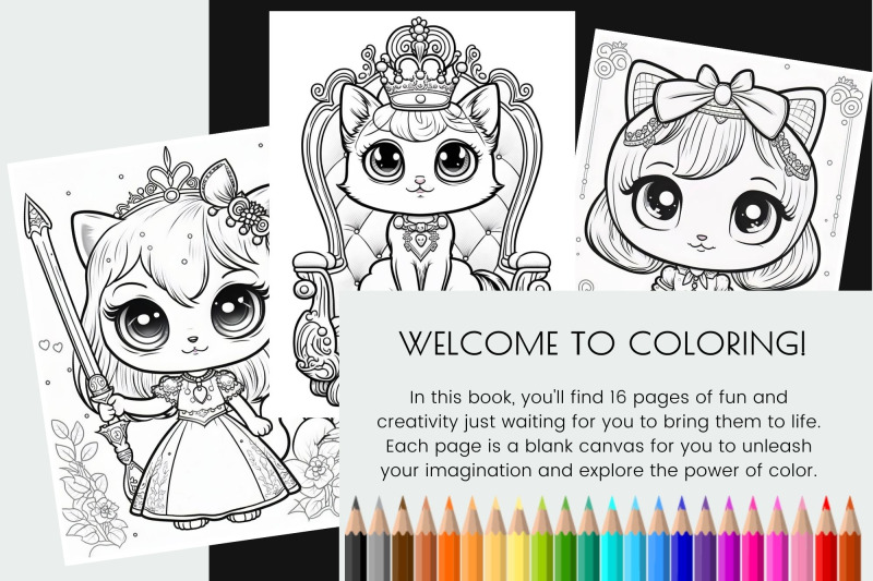 princess-cat-coloring-book-printable-coloring-page-bundle