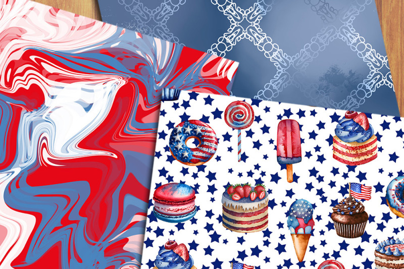 4th-of-july-desserts-digital-papers-independence-day-backgrounds