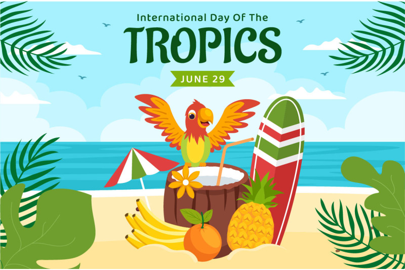 15-international-day-of-the-tropic-vector-illustration