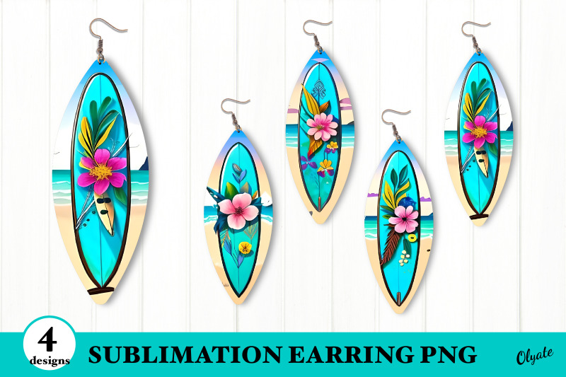 summer-beach-earring-sublimation-earrings-bundle