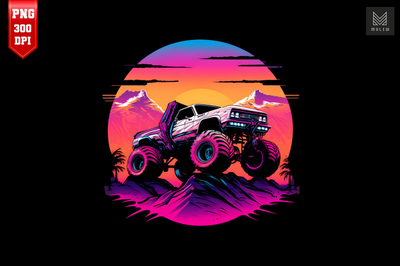 synthwave-retro-monster-truck-12