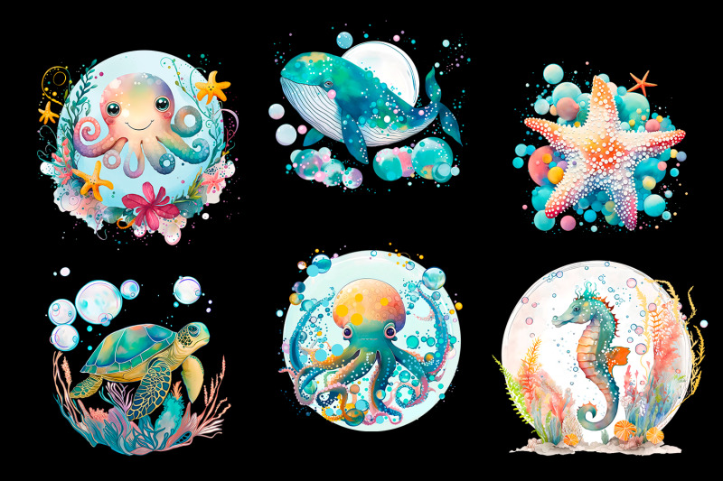 underwater-world-sea-clipart-summer-clipart-part-3