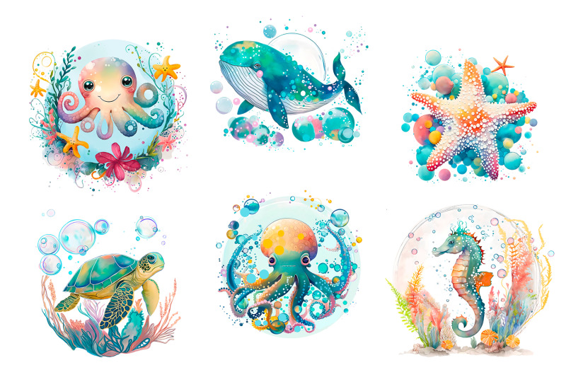 underwater-world-sea-clipart-summer-clipart-part-3