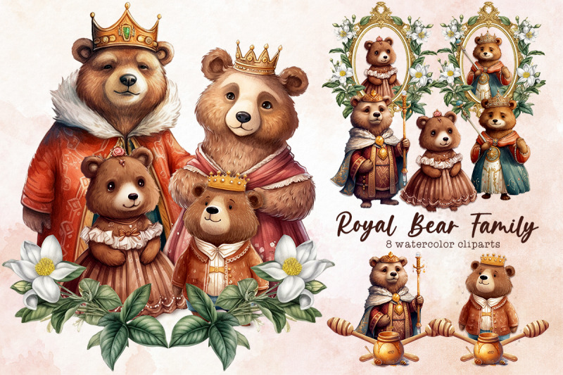 royal-bear-family-sublimation