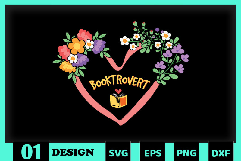 book-floral-booktrovert-heart